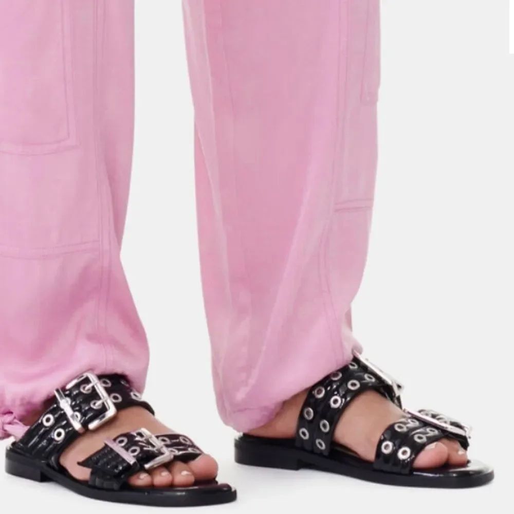 BRAND NEW BRAND NEW GIASONE BUCKLE TWO-STRAP SANDALS